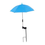 Maxbell Plant Umbrella Rainproof Multifunctional Ground Plug Lightweight Shade Cover Blue