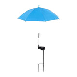 Maxbell Plant Umbrella Rainproof Multifunctional Ground Plug Lightweight Shade Cover Blue