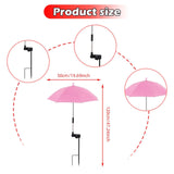 Maxbell Plant Umbrella Rainproof Multifunctional Ground Plug Lightweight Shade Cover Pink