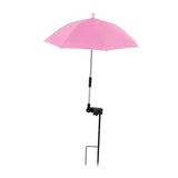 Maxbell Plant Umbrella Rainproof Multifunctional Ground Plug Lightweight Shade Cover Pink