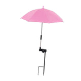 Maxbell Plant Umbrella Rainproof Multifunctional Ground Plug Lightweight Shade Cover Pink