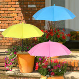 Maxbell Plant Umbrella Rainproof Multifunctional Ground Plug Lightweight Shade Cover Pink