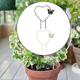 Maxbell Heart Shaped Plant Trellis Decorative Indoor for Flower Potted Plants Pothos Black