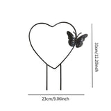 Maxbell Heart Shaped Plant Trellis Decorative Indoor for Flower Potted Plants Pothos Black