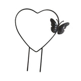 Maxbell Heart Shaped Plant Trellis Decorative Indoor for Flower Potted Plants Pothos Black