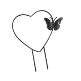 Maxbell Heart Shaped Plant Trellis Decorative Indoor for Flower Potted Plants Pothos Black