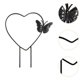 Maxbell Heart Shaped Plant Trellis Decorative Indoor for Flower Potted Plants Pothos Black