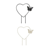Maxbell Heart Shaped Plant Trellis Decorative Indoor for Flower Potted Plants Pothos Black