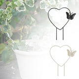 Maxbell Heart Shaped Plant Trellis Decorative Indoor for Flower Potted Plants Pothos Black