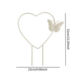 Maxbell Heart Shaped Plant Trellis Decorative Indoor for Flower Potted Plants Pothos White
