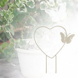 Maxbell Heart Shaped Plant Trellis Decorative Indoor for Flower Potted Plants Pothos White