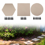 Maxbell Outdoor Stepping Stone Patio Lawn Paver Easy Installation with Ground Stakes Hexagonal