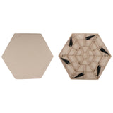 Maxbell Outdoor Stepping Stone Patio Lawn Paver Easy Installation with Ground Stakes Hexagonal