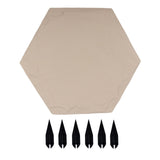 Maxbell Outdoor Stepping Stone Patio Lawn Paver Easy Installation with Ground Stakes Hexagonal
