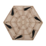 Maxbell Outdoor Stepping Stone Patio Lawn Paver Easy Installation with Ground Stakes Hexagonal