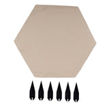 Maxbell Outdoor Stepping Stone Patio Lawn Paver Easy Installation with Ground Stakes Hexagonal