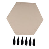 Maxbell Outdoor Stepping Stone Patio Lawn Paver Easy Installation with Ground Stakes Hexagonal