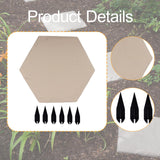 Maxbell Outdoor Stepping Stone Patio Lawn Paver Easy Installation with Ground Stakes Hexagonal
