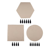 Maxbell Outdoor Stepping Stone Patio Lawn Paver Easy Installation with Ground Stakes Hexagonal