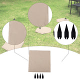 Maxbell Outdoor Stepping Stone Patio Lawn Paver Easy Installation with Ground Stakes Square