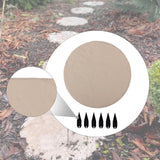 Maxbell Outdoor Stepping Stone Patio Lawn Paver Easy Installation with Ground Stakes Round