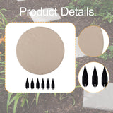 Maxbell Outdoor Stepping Stone Patio Lawn Paver Easy Installation with Ground Stakes Round