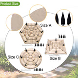 Maxbell Outdoor Stepping Stone Patio Lawn Paver Easy Installation with Ground Stakes Round