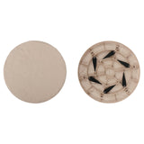 Maxbell Outdoor Stepping Stone Patio Lawn Paver Easy Installation with Ground Stakes Round