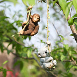 Maxbell Garden Animal Hanging Decor Artwork Garden Decoration for Yard Outside Patio Koala