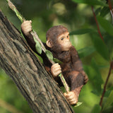 Maxbell Garden Animal Hanging Decor Artwork Garden Decoration for Yard Outside Patio Orangutan
