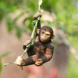 Maxbell Garden Animal Hanging Decor Artwork Garden Decoration for Yard Outside Patio Orangutan