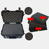 Maxbell Portable Toolbox Storage Case Practical Sturdy Tool Case for Small Equipment 35.7cmx30cmx10cm