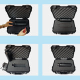 Maxbell Portable Toolbox Storage Case Practical Sturdy Tool Case for Small Equipment 35.7cmx30cmx10cm
