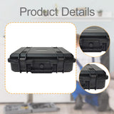 Maxbell Portable Toolbox Storage Case Practical Sturdy Tool Case for Small Equipment 35.7cmx30cmx10cm