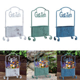 Maxbell Iron Planter Pot Planter Stand Metal Planter Basket for Garden Balcony Patio White