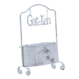 Maxbell Iron Planter Pot Planter Stand Metal Planter Basket for Garden Balcony Patio White