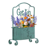 Maxbell Iron Planter Pot Planter Stand Metal Planter Basket for Garden Balcony Patio Green