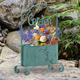 Maxbell Iron Planter Pot Planter Stand Metal Planter Basket for Garden Balcony Patio Green