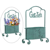 Maxbell Iron Planter Pot Planter Stand Metal Planter Basket for Garden Balcony Patio Green