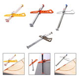 Maxbell Gypsum Board Cutter Portable Multifunction Hand Push Drywall Cutting Machine 12 Wheels Yellow