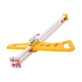 Maxbell Gypsum Board Cutter Portable Multifunction Hand Push Drywall Cutting Machine 12 Wheels Yellow
