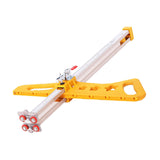 Maxbell Gypsum Board Cutter Portable Multifunction Hand Push Drywall Cutting Machine 12 Wheels Yellow