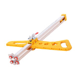 Maxbell Gypsum Board Cutter Portable Multifunction Hand Push Drywall Cutting Machine 12 Wheels Yellow