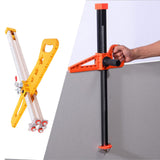 Maxbell Gypsum Board Cutter Portable Multifunction Hand Push Drywall Cutting Machine 12 Wheels Yellow