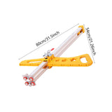 Maxbell Gypsum Board Cutter Portable Multifunction Hand Push Drywall Cutting Machine 12 Wheels Yellow