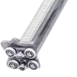 Maxbell Gypsum Board Cutter Portable Multifunction Hand Push Drywall Cutting Machine 17 Wheels Nylon Handle