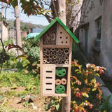 Maxbell Bee Hotel Shelter Nest Box Weatherproof Garden Habitat Handmade Bee Beees