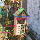 Maxbell Bee Hotel Shelter Nest Box Weatherproof Garden Habitat Handmade Bee Beees