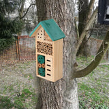 Maxbell Bee Hotel Shelter Nest Box Weatherproof Garden Habitat Handmade Bee Beees