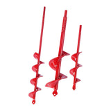 Maxbell 3Pcs Auger Drill Bit for Planting Bedding for Garden Fence Borer Flower Bulb 22cm 37cm 30cm